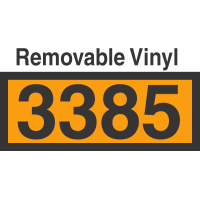 UN3385 Removable Vinyl DOT Orange Panel