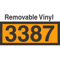 UN3387 Removable Vinyl DOT Orange Panel