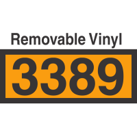 UN3389 Removable Vinyl DOT Orange Panel