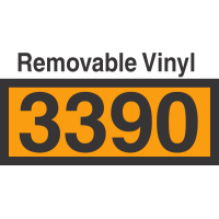 UN3390 Removable Vinyl DOT Orange Panel