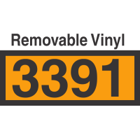 UN3391 Removable Vinyl DOT Orange Panel