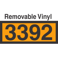 UN3392 Removable Vinyl DOT Orange Panel