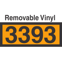 UN3393 Removable Vinyl DOT Orange Panel