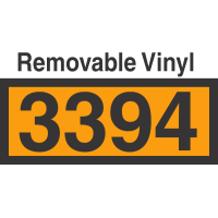 UN3394 Removable Vinyl DOT Orange Panel