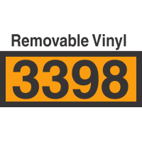 UN3398 Removable Vinyl DOT Orange Panel