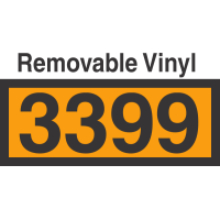 UN3399 Removable Vinyl DOT Orange Panel