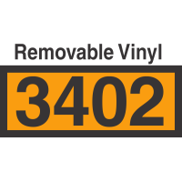 UN3402 Removable Vinyl DOT Orange Panel