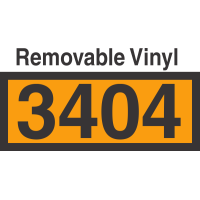 UN3404 Removable Vinyl DOT Orange Panel