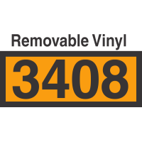 UN3408 Removable Vinyl DOT Orange Panel