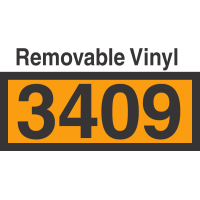 UN3409 Removable Vinyl DOT Orange Panel