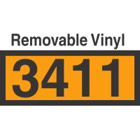 UN3411 Removable Vinyl DOT Orange Panel