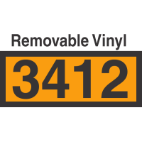 UN3412 Removable Vinyl DOT Orange Panel