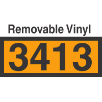 UN3413 Removable Vinyl DOT Orange Panel