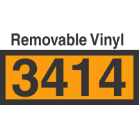 UN3414 Removable Vinyl DOT Orange Panel