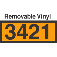 UN3421 Removable Vinyl DOT Orange Panel