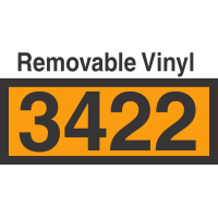 UN3422 Removable Vinyl DOT Orange Panel