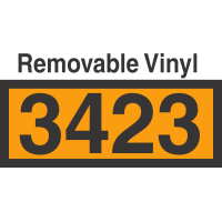 UN3423 Removable Vinyl DOT Orange Panel