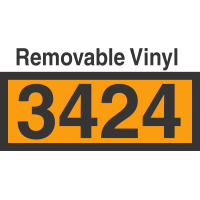 UN3424 Removable Vinyl DOT Orange Panel