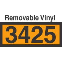 UN3425 Removable Vinyl DOT Orange Panel