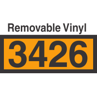 UN3426 Removable Vinyl DOT Orange Panel