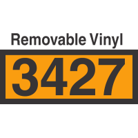 UN3427 Removable Vinyl DOT Orange Panel