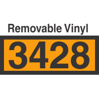 UN3428 Removable Vinyl DOT Orange Panel