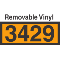 UN3429 Removable Vinyl DOT Orange Panel