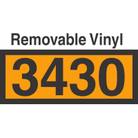 UN3430 Removable Vinyl DOT Orange Panel