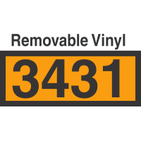 UN3431 Removable Vinyl DOT Orange Panel