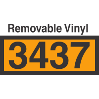 UN3437 Removable Vinyl DOT Orange Panel