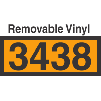 UN3438 Removable Vinyl DOT Orange Panel