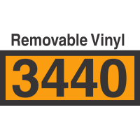 UN3440 Removable Vinyl DOT Orange Panel