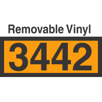 UN3442 Removable Vinyl DOT Orange Panel