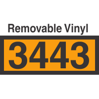 UN3443 Removable Vinyl DOT Orange Panel