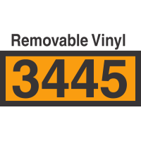 UN3445 Removable Vinyl DOT Orange Panel