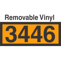 UN3446 Removable Vinyl DOT Orange Panel