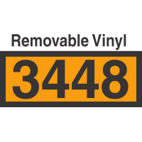 UN3448 Removable Vinyl DOT Orange Panel