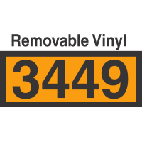 UN3449 Removable Vinyl DOT Orange Panel