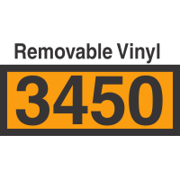 UN3450 Removable Vinyl DOT Orange Panel