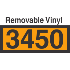 UN3450 Removable Vinyl DOT Orange Panel