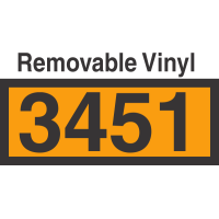 UN3451 Removable Vinyl DOT Orange Panel