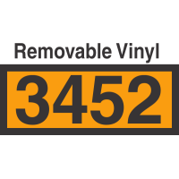 UN3452 Removable Vinyl DOT Orange Panel