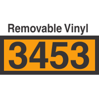 UN3453 Removable Vinyl DOT Orange Panel