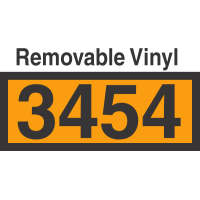 UN3454 Removable Vinyl DOT Orange Panel