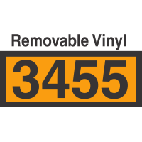 UN3455 Removable Vinyl DOT Orange Panel