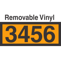 UN3456 Removable Vinyl DOT Orange Panel