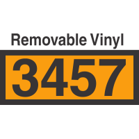 UN3457 Removable Vinyl DOT Orange Panel