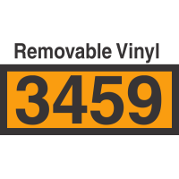 UN3459 Removable Vinyl DOT Orange Panel