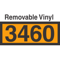 UN3460 Removable Vinyl DOT Orange Panel