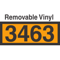 UN3463 Removable Vinyl DOT Orange Panel